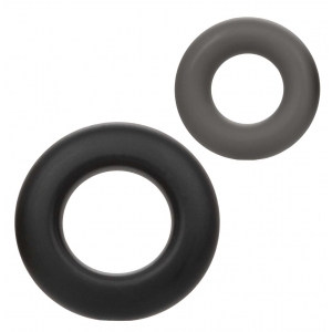 alpha ring CalExotics Alpha Liquid Silicone Prolong Set of 2 Grey