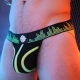 Jockstrap Equalizer Schwarz-Grün Neon