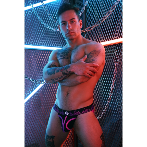 Jockstrap Equalizer Schwarz-Rosa Neon