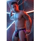 Jockstrap Equalizer Black-Rose neon