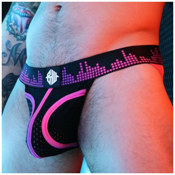 Equalizer Jockstrap Zwart-Neon Roze