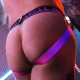 Jockstrap Equalizer Black-Rose neon