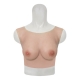 Round Collar Crossdresser Breast Forms - Cotton FLESH Bonnet C