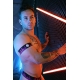 Equalizer Armbanden Zwart-Roze Neon