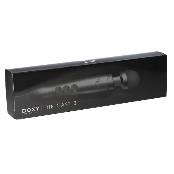 Toverstok Doxy Die Cast 3 28cm Zwart - 45mm Kop