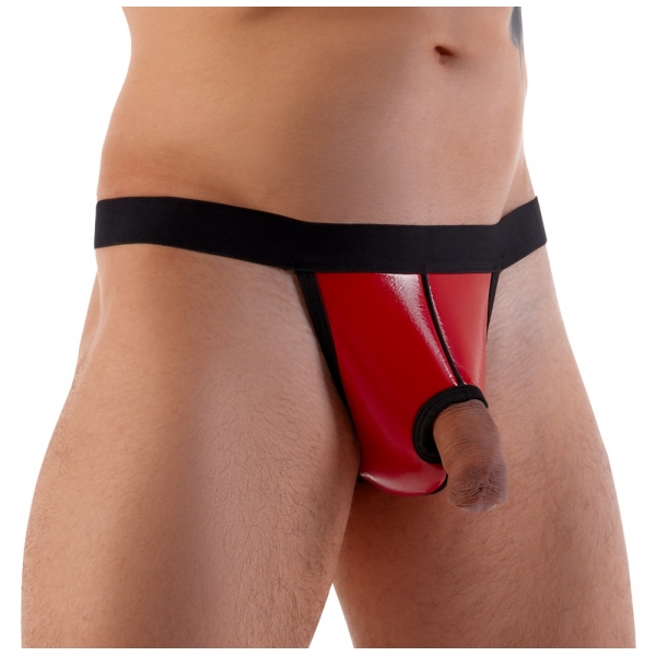 G-string met Allio opening Rood