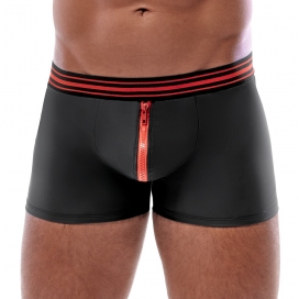 Boxer shorts with zip Tillio Black-Red