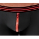 Boxer con zip Tillio Nero-Rosso