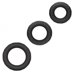 Calexotics Lot de 3 Cockrings Link Up Noirs