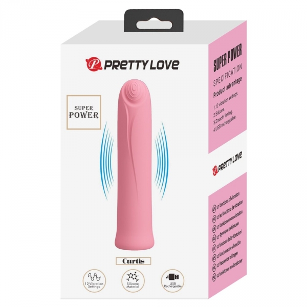 Mini-Vibro Curtis Pretty Love 10 x 2cm Pink