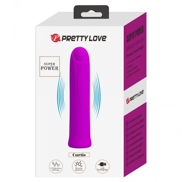 Mini Vibro Curtis Pretty Love 10 x 2cm Morado