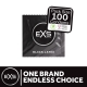 Black latex condoms BLACK x100