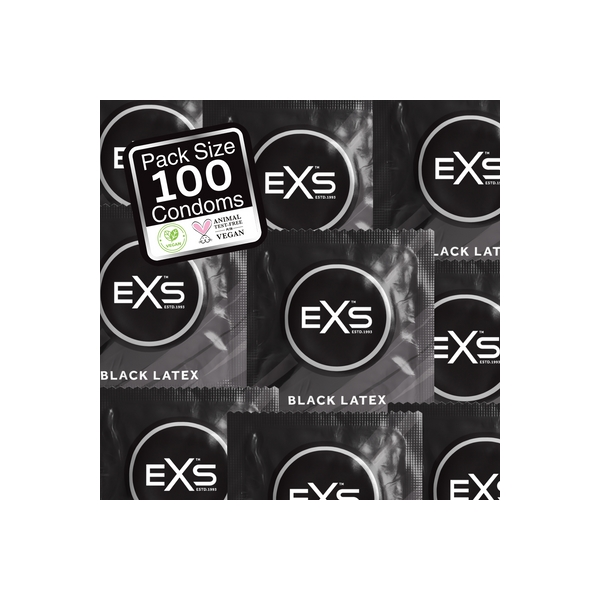 Zwarte latex condooms ZWART x100