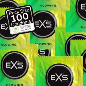 EXS Préservatifs phosphorescents Glowing x100