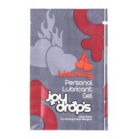 Joy Drops Warning Heated Lubricant - 5 ml Dosette