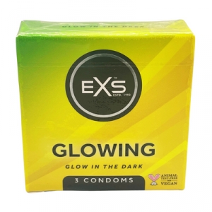 EXS Préservatifs phosphorescents Glowing x3