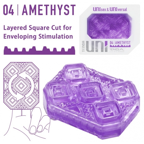 Gaine de masturbation Uni 04 Amethyst