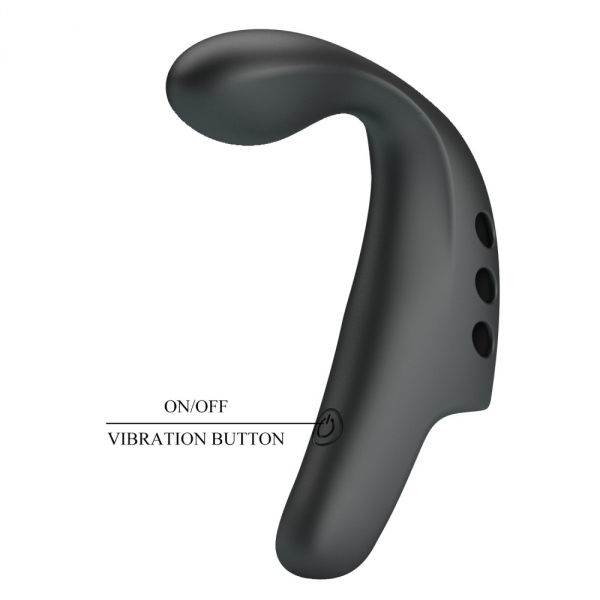 Gorgon Pretty Love Vibrating Finger Sleeve 10.5 x 2cm Black