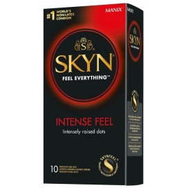 Manix Préservatifs perlés sans latex Skyn Intense Feel x10