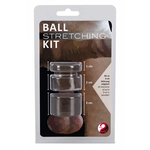 Set van 3 Ballstretchers Rekpakketten Grijs