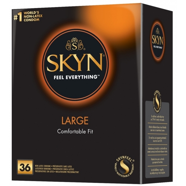 Préservatifs sans latex Skyn Large x36