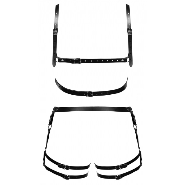 Leather Harness Set M/L