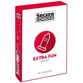 Secura Condoms Latex Pearl Condooms Extra Fun x48