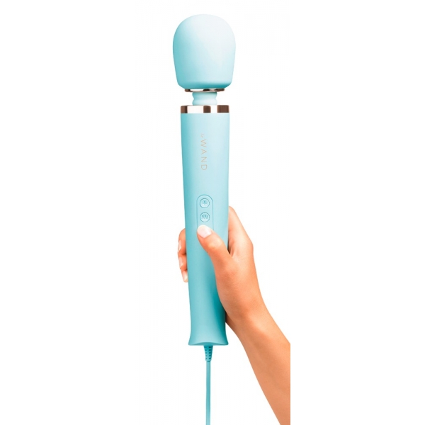 Wand Powerful Plug-In 34cm - Tête 62mm Bleu Ciel