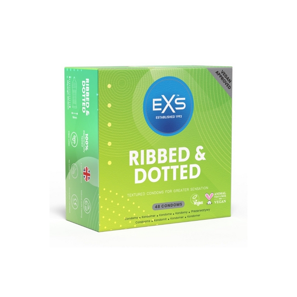 Ribbed & Dotted textured condoms x48