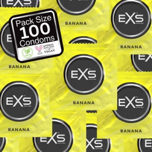 EXS Condones con sabor a plátano x100