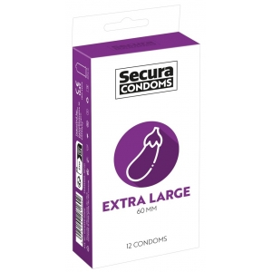 Secura Condoms XXL-Kondome aus Latex Extra Large x12