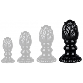 Finial TPE Jelly Butt PLug BLACK XL