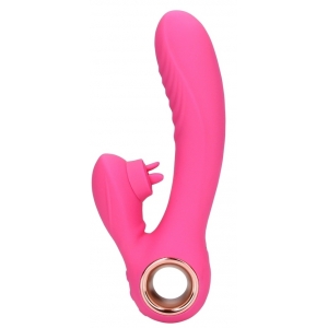  Loveline Vibro Conejo Lengua Flicker 19 cm Rosa