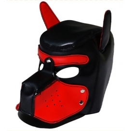 Kinky Puppy Cagoule Puppy Simili Rouge