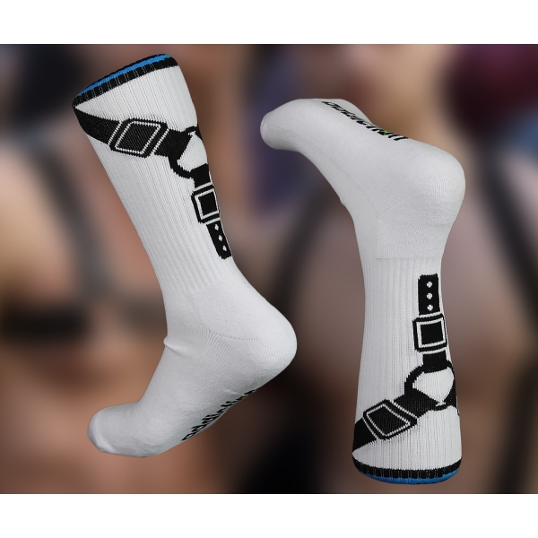 Chaussettes blanches Harnis Addiction