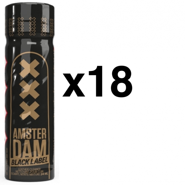 AMSTERDAM XXX Zwart Label 24ml x18