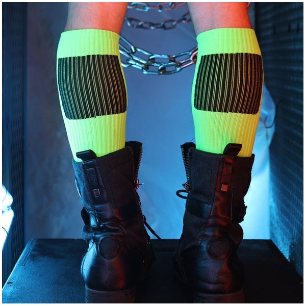 Hohe Socken Hypnotix Schwarz-Neongrün