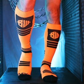 Breedwell Chaussettes hautes Hypnotix Noir-Orange