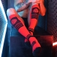 Hohe Socken Hypnotix Schwarz-Rot