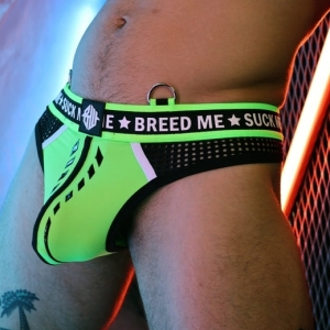 Breedwell Thong Snax neon green