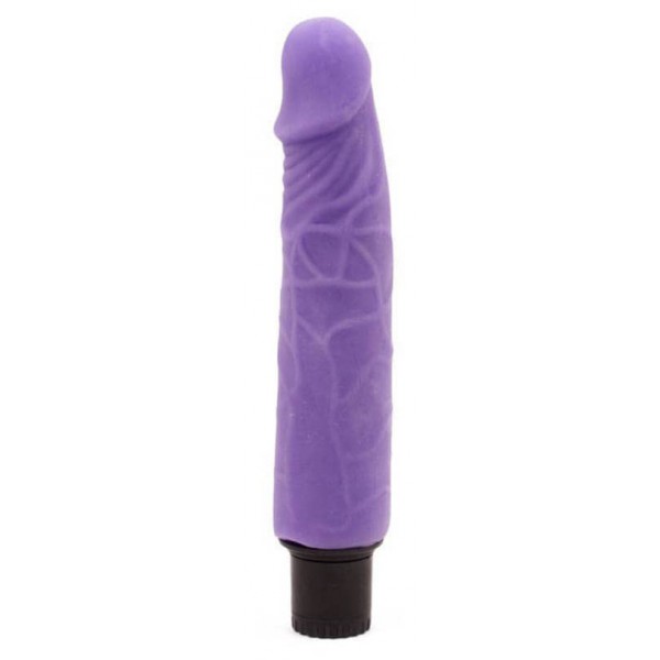 Dildo realistico vibrante del cazzo 17,5 x 4 cm viola