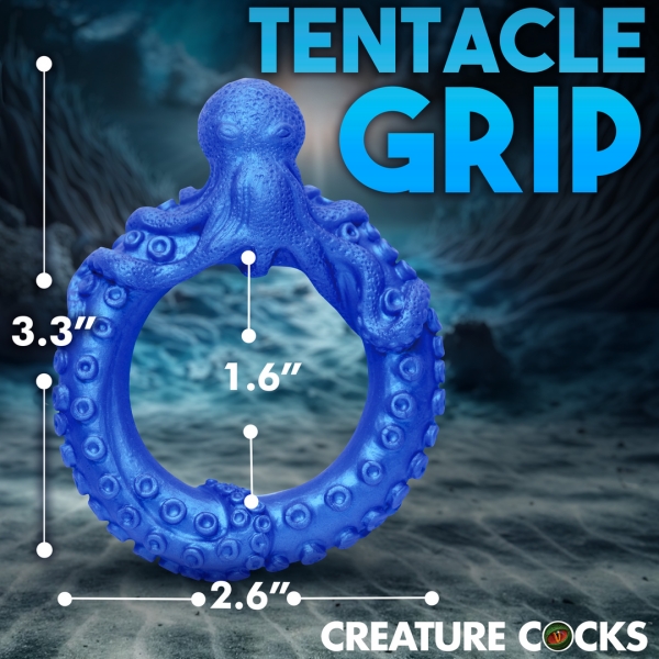 Octo-ring Cockring Azul de Poseidón