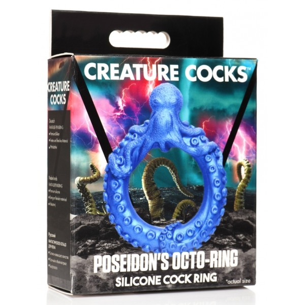 Cockring Poseidon's Octo-Ring Blau