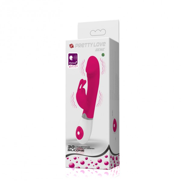 Vibro Rabbit Gene Voice Control Pink