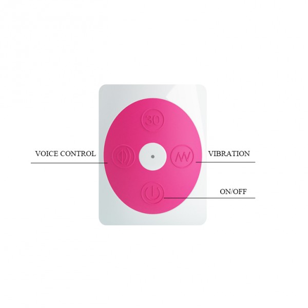 Vibro Rabbit Gene Voice Control Rosa