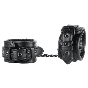 FUKR Black Lined Ankle Cuffs