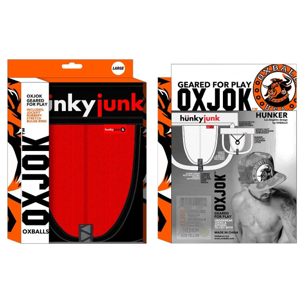 OXJOK HUNKER Comfy Pouch Slider Jock Red Hot