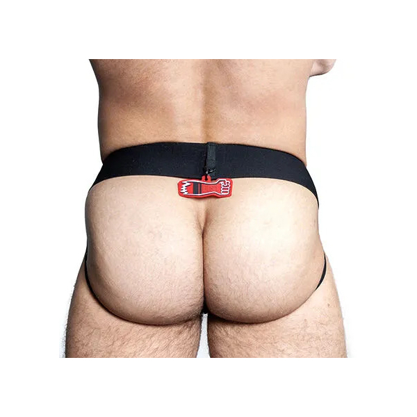 OXJOK FISTERJOCK Rubber Fist Jock Black / Red