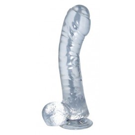 NMC Dildo di gelatina trasparente Lazy 13 x 3,5 cm