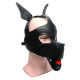 665 Playful Pup Hood All Black